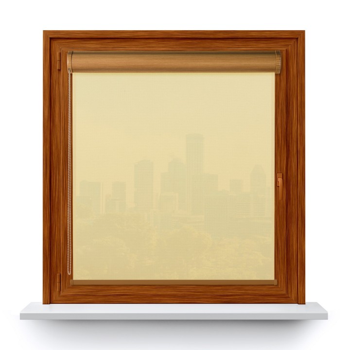 Roleta w kasecie PCV Gładka Przyciemniająca Royal bez prowadnic Kremowa 800