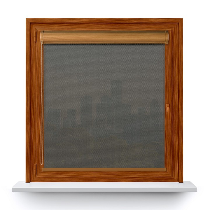 Roleta w kasecie PCV Gładka Przyciemniająca Royal bez prowadnic Szara 817