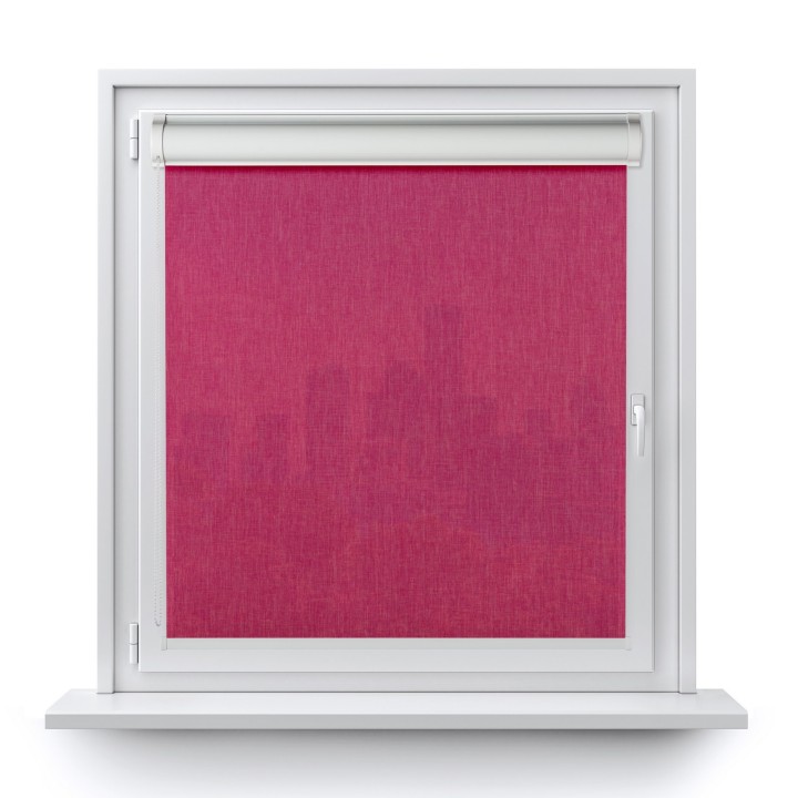 Roleta w kasecie PCV Gładka Przyciemniająca Melange bez prowadnic Różowa 736