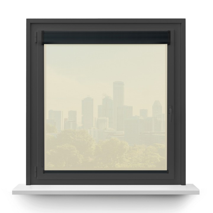 Roleta w kasecie PCV Gładka Przyciemniająca Screen bez prowadnic Biała 2001