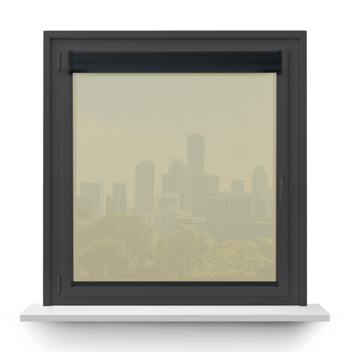 Roleta w kasecie PCV Gładka Przyciemniająca Screen bez prowadnic Kremowa 202