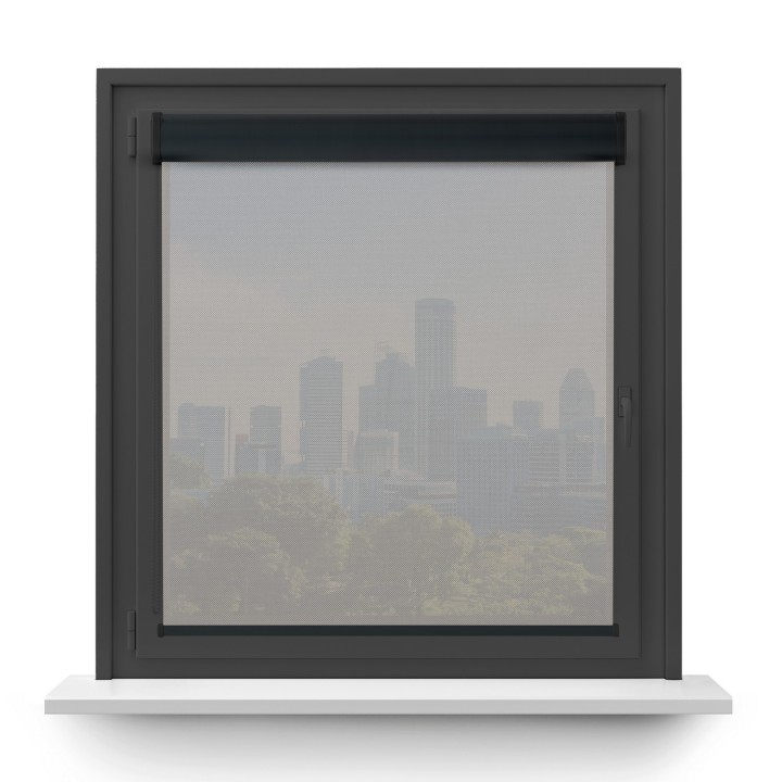 Roleta w kasecie PCV Gładka Przyciemniająca Screen bez prowadnic Szara 203