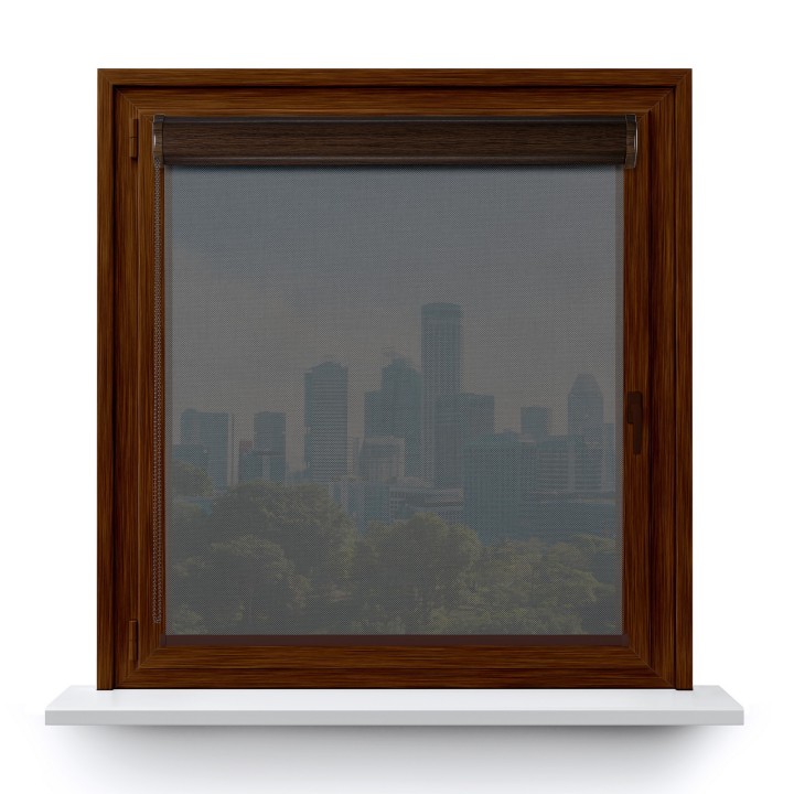 Roleta w kasecie PCV Gładka Przyciemniająca Screen bez prowadnic Ciemnoszara 210