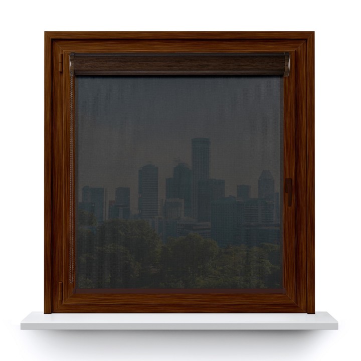 Roleta w kasecie PCV Gładka Przyciemniająca Screen bez prowadnic Czarna 211