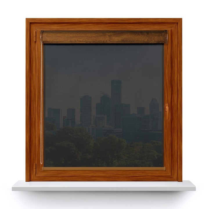 Roleta w kasecie PCV Gładka Przyciemniająca Screen bez prowadnic Czarna 211