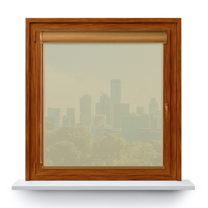 Roleta w kasecie PCV Gładka Przyciemniająca Screen bez prowadnic Kremowa 202