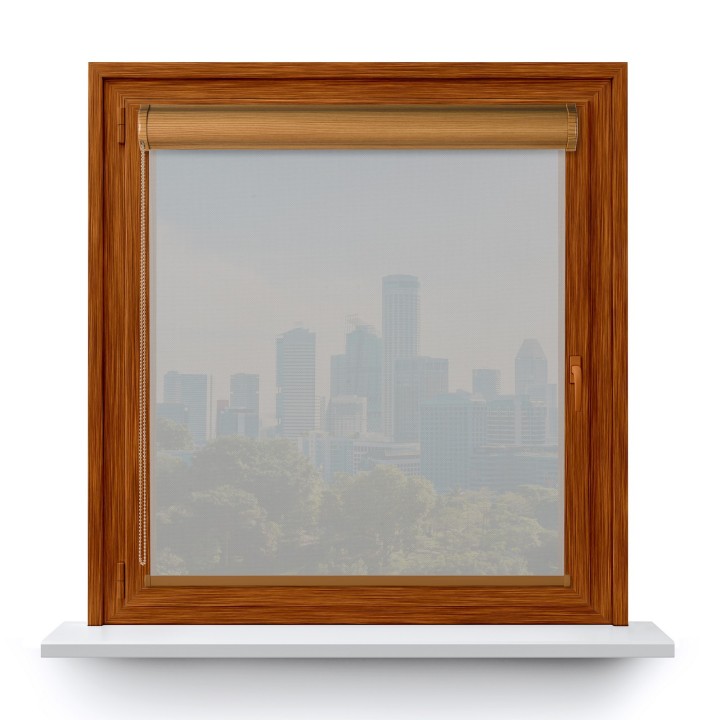 Roleta w kasecie PCV Gładka Przyciemniająca Screen bez prowadnic Szara 205