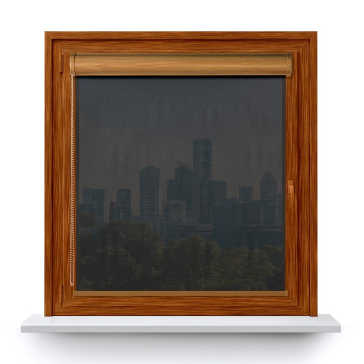 Roleta w kasecie PCV Gładka Przyciemniająca Screen bez prowadnic Czarna 211