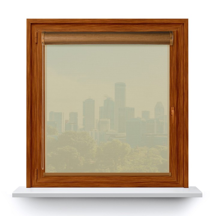 Roleta w kasecie PCV Gładka Przyciemniająca Screen bez prowadnic Kremowa 202