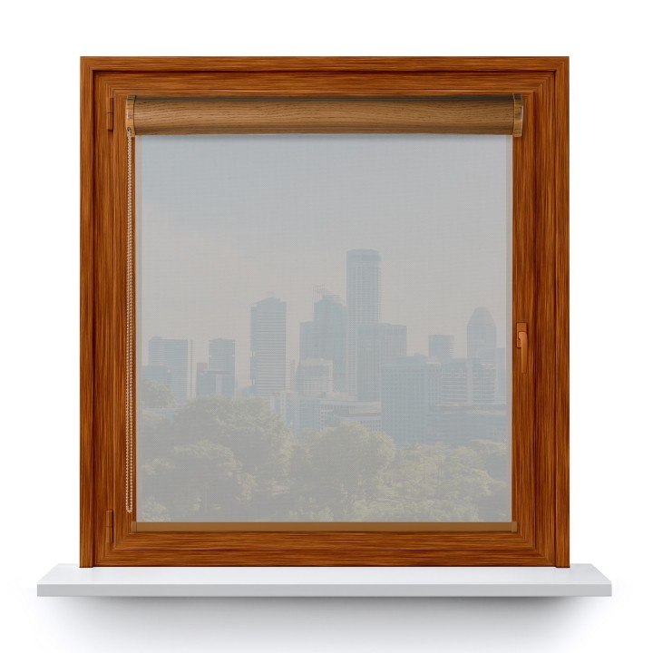 Roleta w kasecie PCV Gładka Przyciemniająca Screen bez prowadnic Szara 205