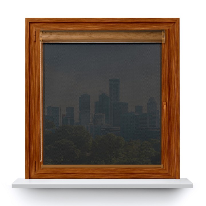 Roleta w kasecie PCV Gładka Przyciemniająca Screen bez prowadnic Czarna 211