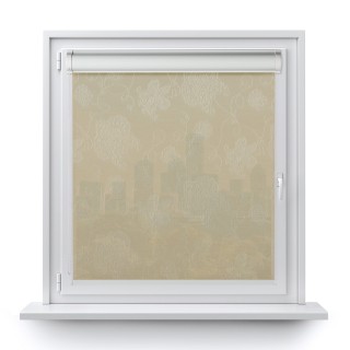 Roleta w kasecie PCV Gładka Przyciemniająca Magnolia bez prowadnic Jasnobeżowa 404