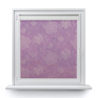 Roleta w kasecie PCV Gładka Przyciemniająca Magnolia bez prowadnic Fioletowa 409