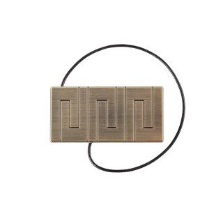 KLIPS PROSTOKĄT ANTYK MOSIĄDZ