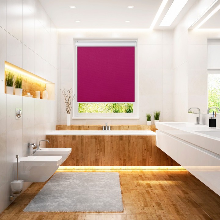 Roleta w kasecie PCV Gładka Przyciemniająca Madryt bez prowadnic Fioletowa 854