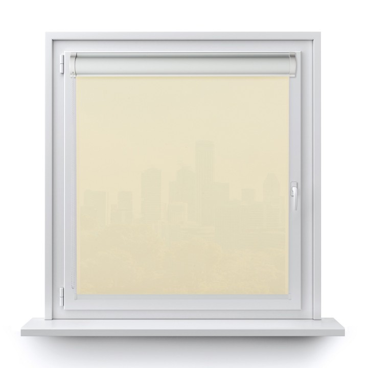 Roleta w kasecie PCV Gładka Przyciemniająca Madryt bez prowadnic Kremowa 850