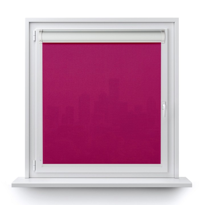 Roleta w kasecie PCV Gładka Przyciemniająca Madryt bez prowadnic Fioletowa 854