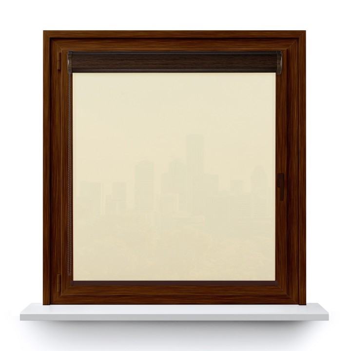 Roleta w kasecie PCV Gładka Przyciemniająca Madryt bez prowadnic Kremowa 850