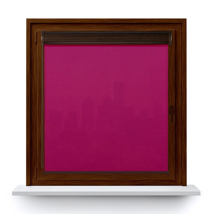 Roleta w kasecie PCV Gładka Przyciemniająca Madryt bez prowadnic Fioletowa 854