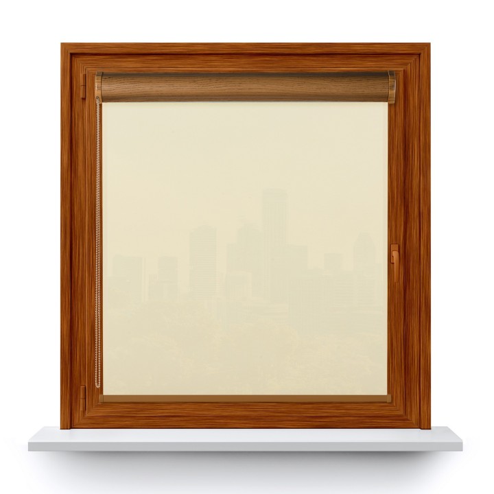 Roleta w kasecie PCV Gładka Przyciemniająca Madryt bez prowadnic Kremowa 850