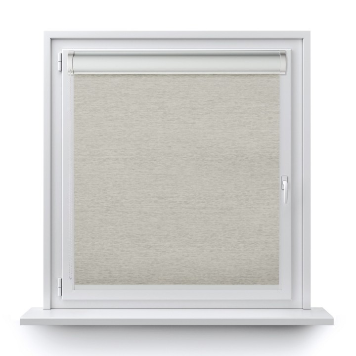 Roleta w kasecie PCV Gładka Zaciemniająca EX Termo Blackout bez prowadnic Szara 30