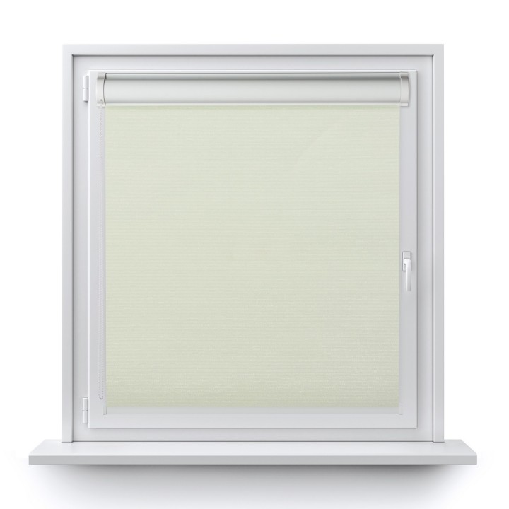 Roleta w kasecie PCV Gładka Zaciemniająca EX Termo Blackout bez prowadnic Biała 97