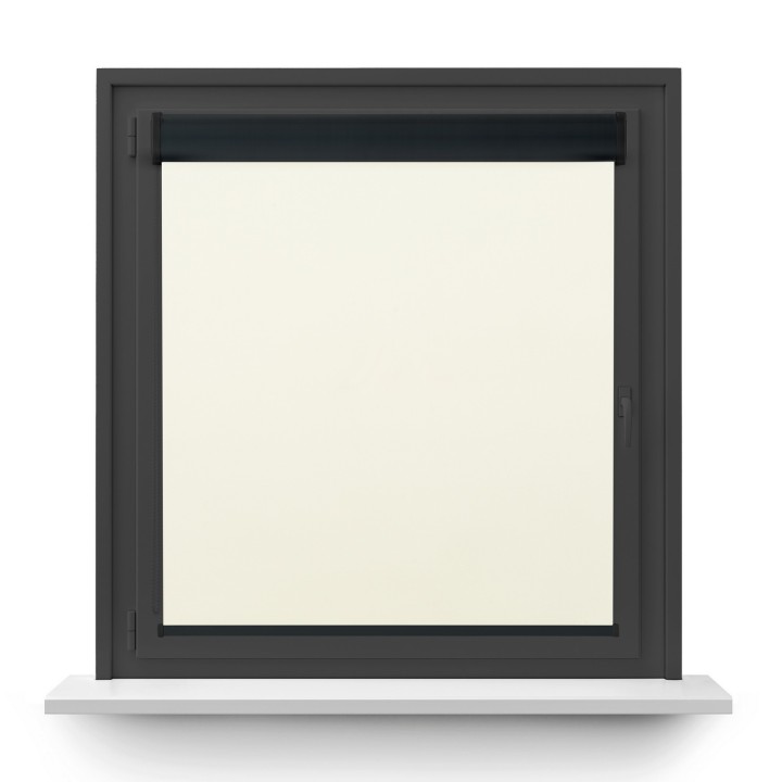 Roleta w kasecie PCV Gładka Zaciemniająca EX Termo Blackout bez prowadnic Biała 31