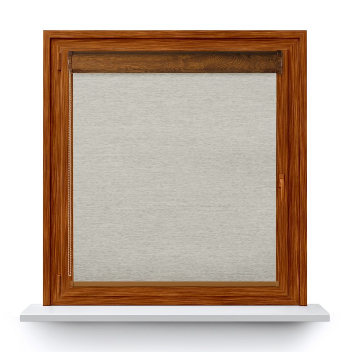 Roleta w kasecie PCV Gładka Zaciemniająca EX Termo Blackout bez prowadnic Szara 30