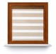 Roller blind in PVC cassette with guide Day-Night Bahama XV Słomkowy Drewnopodobny BH1504