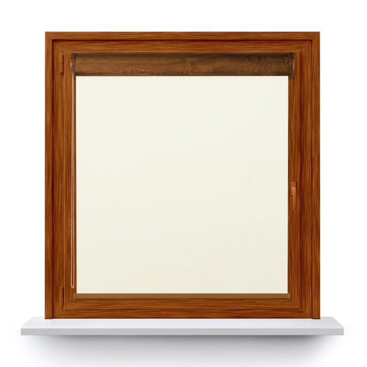 Roleta w kasecie PCV Gładka Zaciemniająca EX Termo Blackout bez prowadnic Biała 31