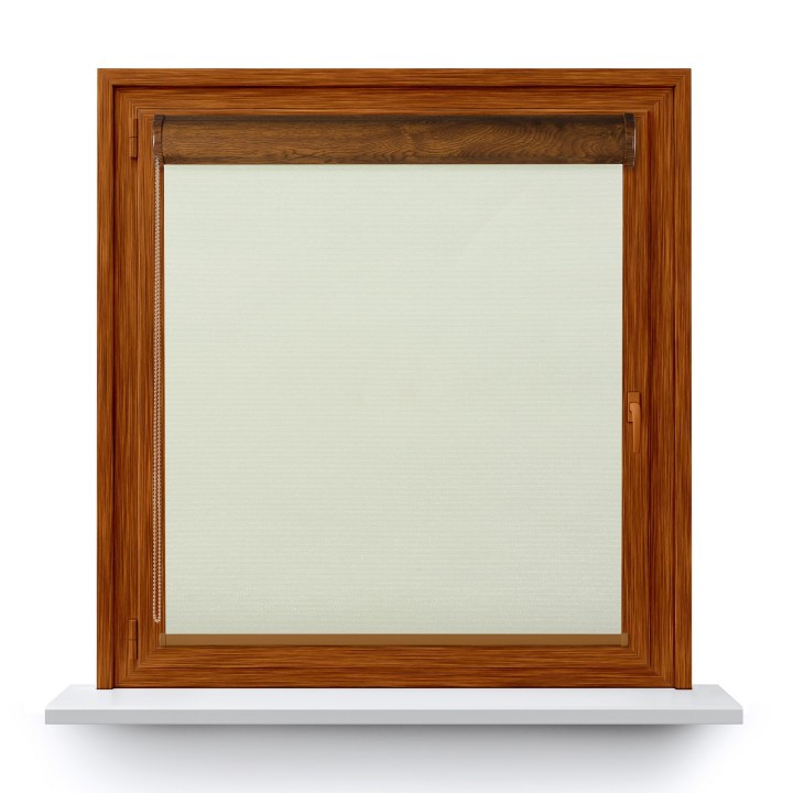 Roleta w kasecie PCV Gładka Zaciemniająca EX Termo Blackout bez prowadnic Biała 97