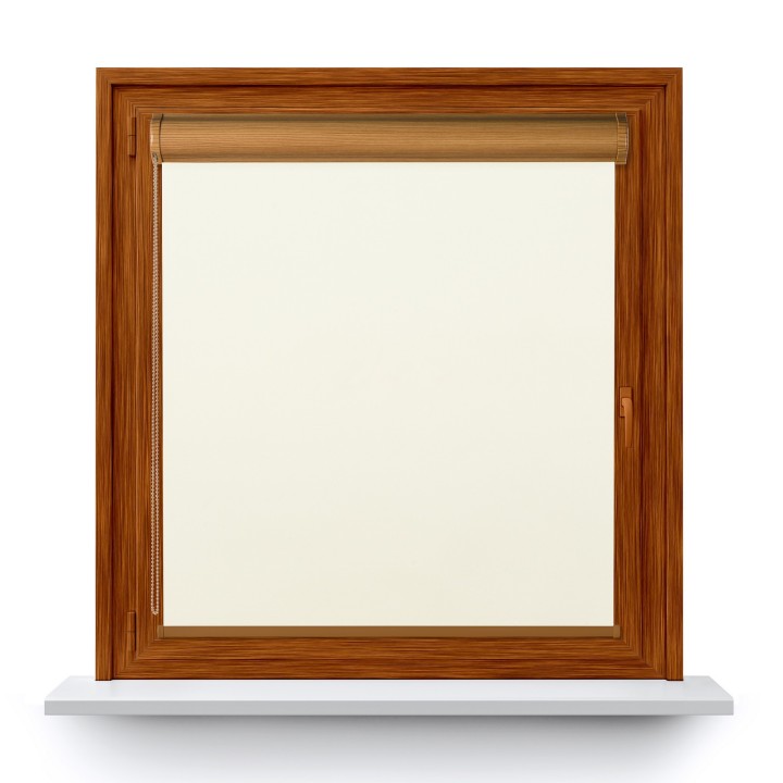 Roleta w kasecie PCV Gładka Zaciemniająca EX Termo Blackout bez prowadnic Biała 31