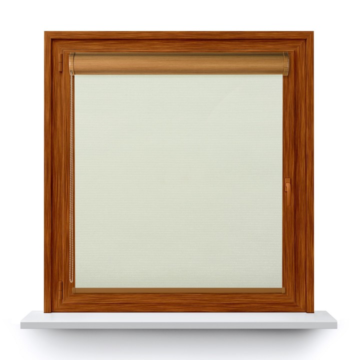 Roleta w kasecie PCV Gładka Zaciemniająca EX Termo Blackout bez prowadnic Biała 97