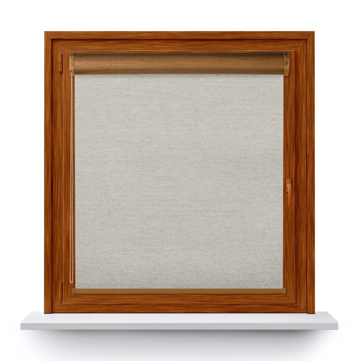 Roleta w kasecie PCV Gładka Zaciemniająca EX Termo Blackout bez prowadnic Szara 30