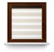 Roller blind in PVC cassette with guide Day-Night Bahama XV Perłowy BH1508