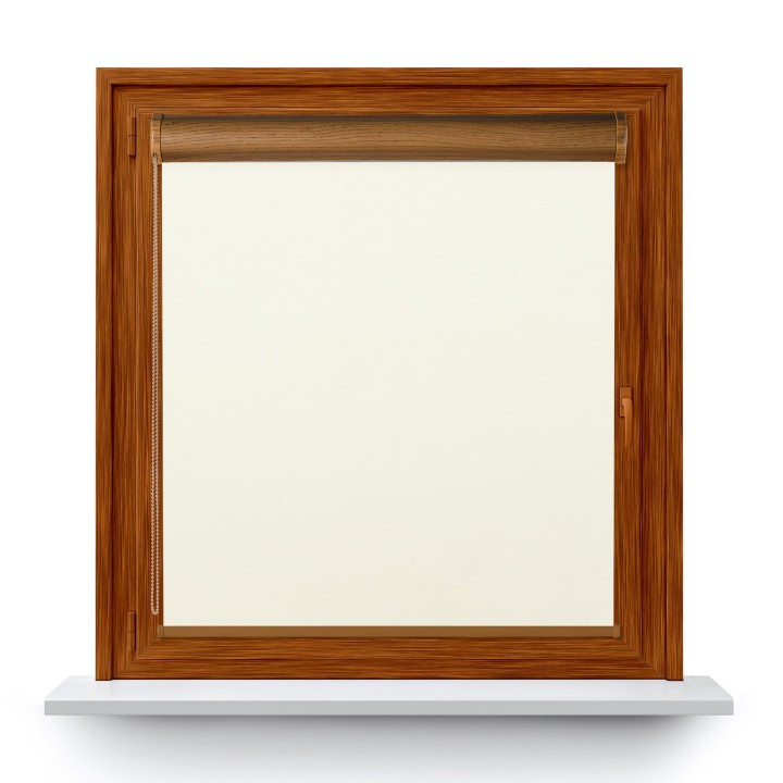 Roleta w kasecie PCV Gładka Zaciemniająca EX Termo Blackout bez prowadnic Biała 31