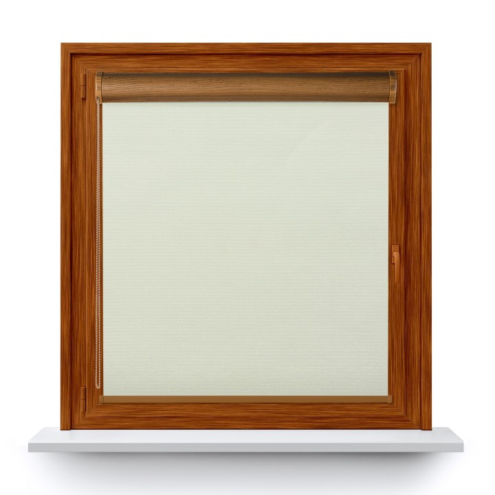 Roleta w kasecie PCV Gładka Zaciemniająca EX Termo Blackout bez prowadnic Biała 97