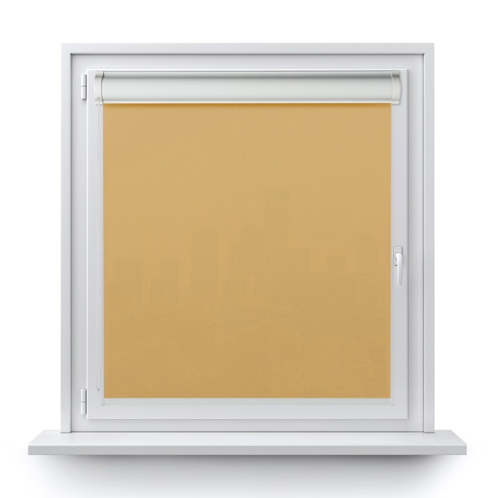 Roleta w kasecie PCV Gładka Przyciemniająca Eden bez prowadnic Beżowa 129