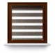 Roller blind in PVC cassette with guide Day-Night Bahama XV Mech Drewnopodobny BH1505