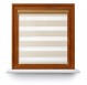 Roller blind in PVC cassette with guide Day-Night Bahama XXIII Krem Paseczki BH2302