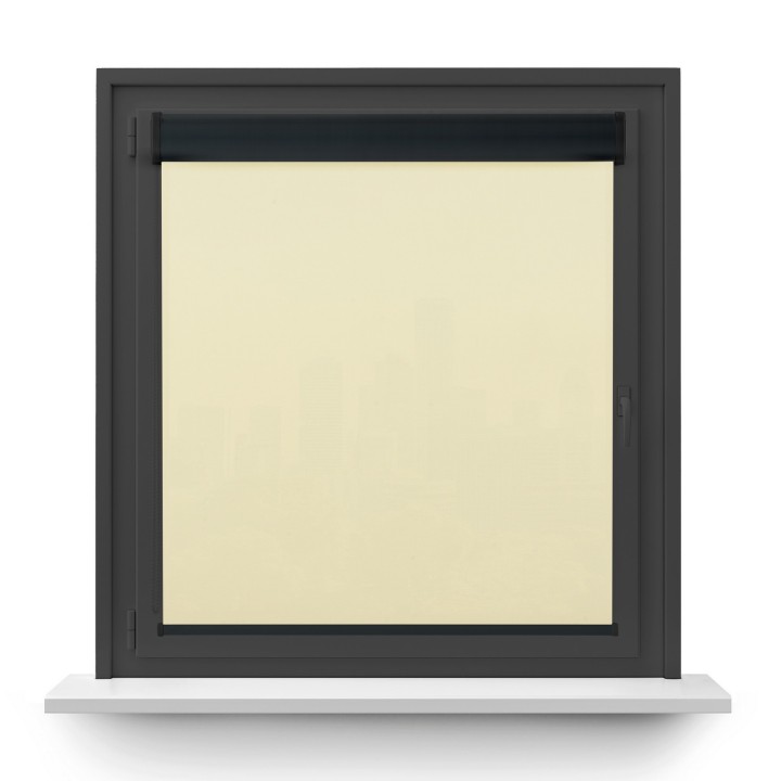 Roleta w kasecie PCV Gładka Przyciemniająca Eden bez prowadnic Kremowa 127