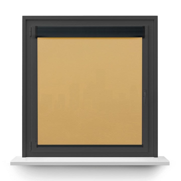 Roleta w kasecie PCV Gładka Przyciemniająca Eden bez prowadnic Beżowa 129