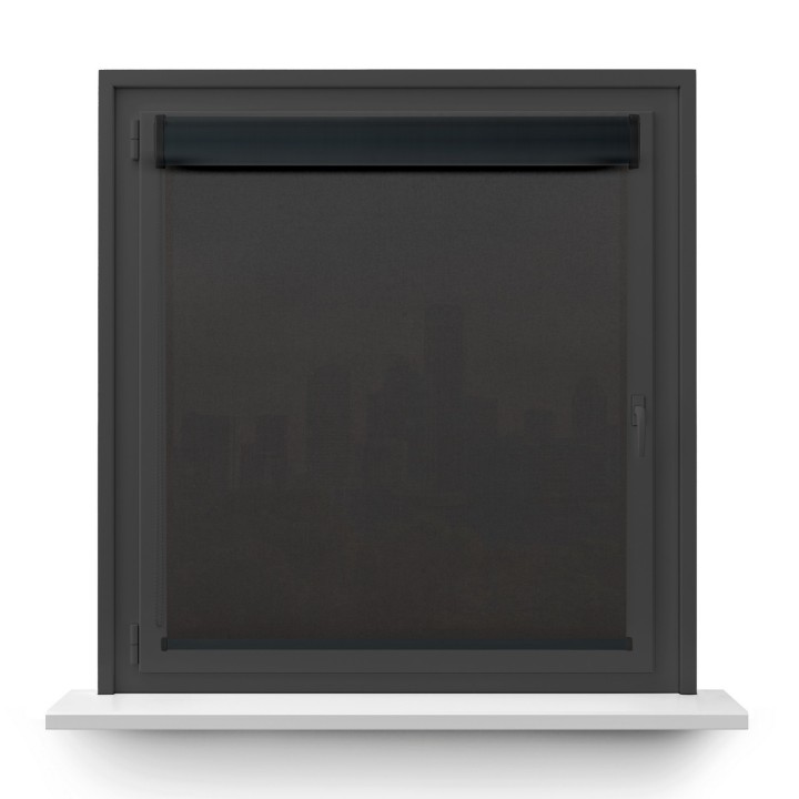 Roleta w kasecie PCV Gładka Przyciemniająca Eden bez prowadnic Ciemnoszara 136