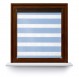 Roller blind in PVC cassette with guide Day-Night Bahama XXIII blue Paseczki BH2307