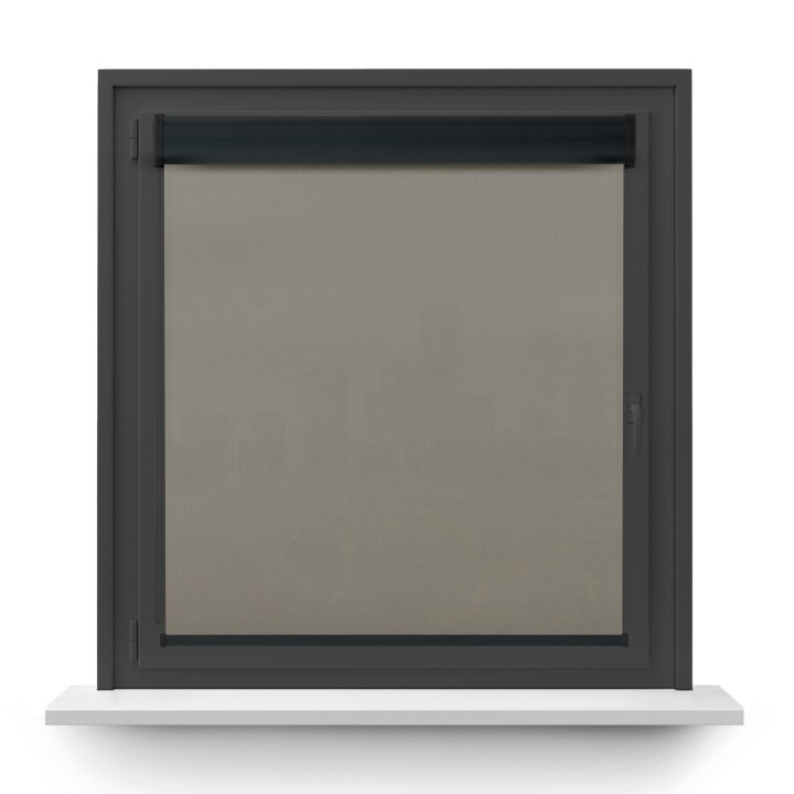 Roleta w kasecie PCV Gładka Przyciemniająca Eden bez prowadnic Jasnoszara 138