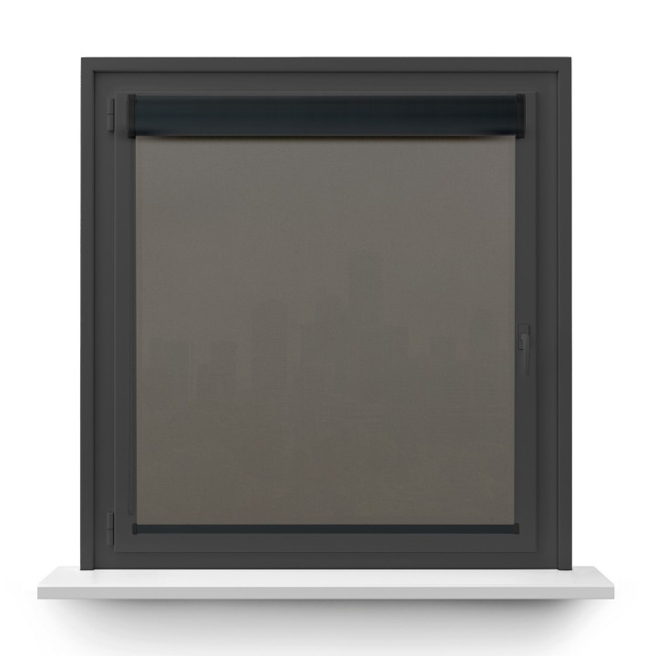 Roleta w kasecie PCV Gładka Przyciemniająca Eden bez prowadnic Szara 139