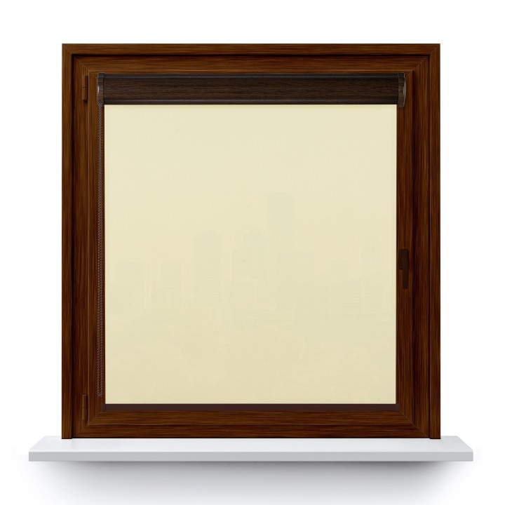 Roleta w kasecie PCV Gładka Przyciemniająca Eden bez prowadnic Kremowa 127