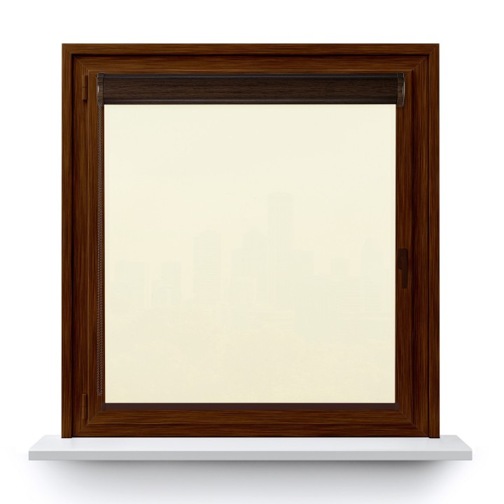 Roleta w kasecie PCV Gładka Przyciemniająca Eden bez prowadnic Biała 137