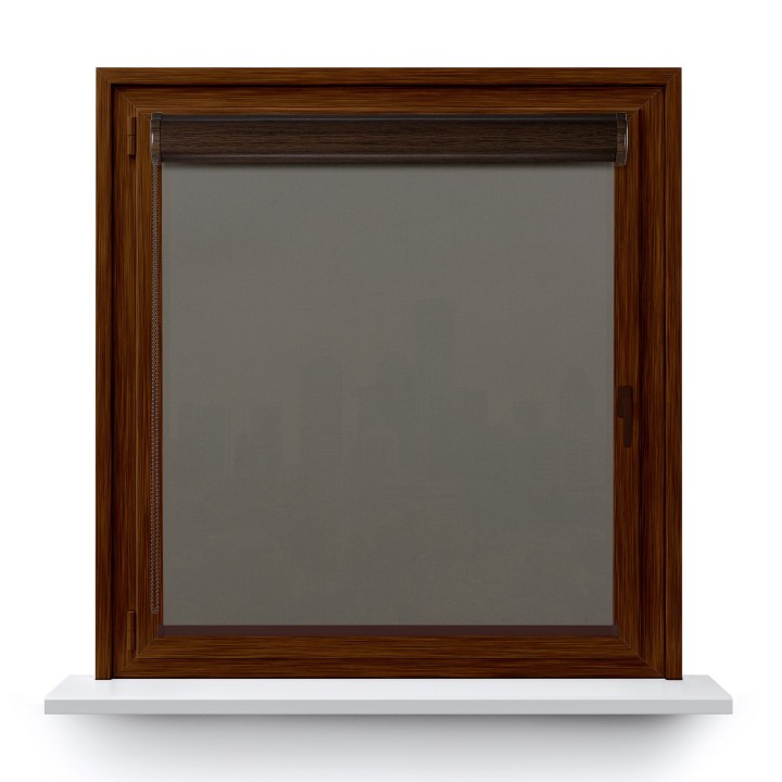 Roleta w kasecie PCV Gładka Przyciemniająca Eden bez prowadnic Szara 139