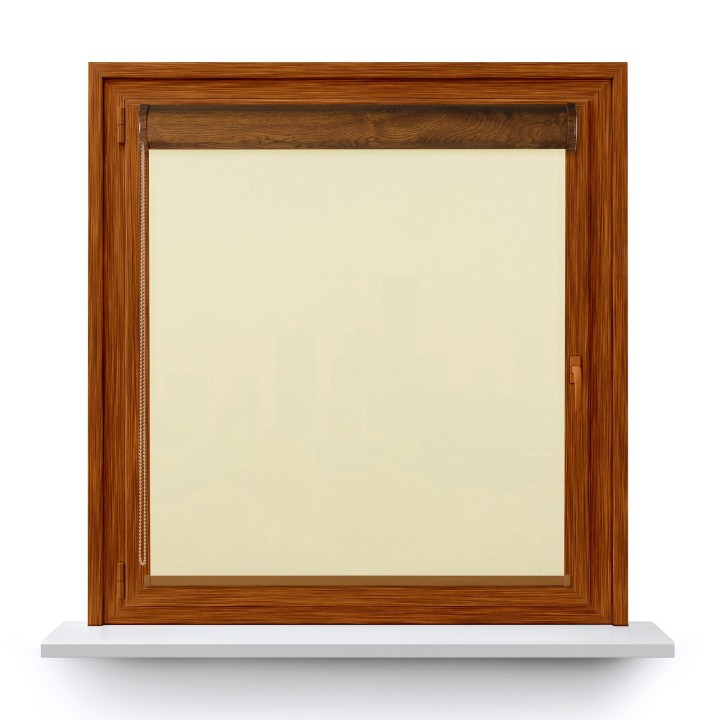 Roleta w kasecie PCV Gładka Przyciemniająca Eden bez prowadnic Kremowa 127